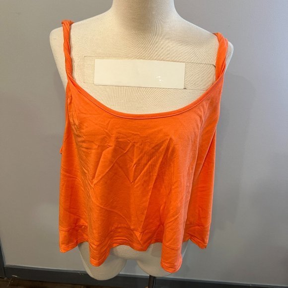 NWOT BP Twist Strap Tank in Coral Camelia (1X) - Picture 4 of 11